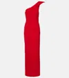 Roland Mouret One-shoulder Crêpe Gown In Red