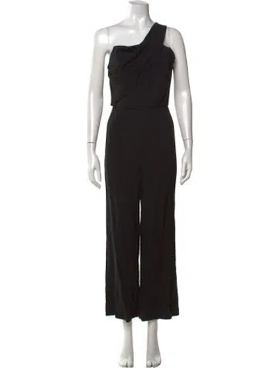 Pre-owned Roland Mouret One-shoulder Jumpsuit In Black