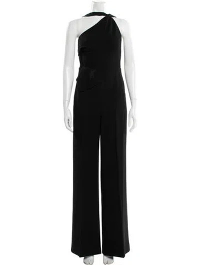 Pre-owned Roland Mouret One-shoulder Jumpsuit In Gray