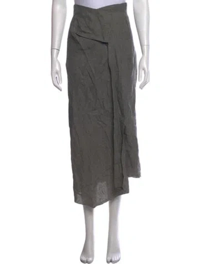 Pre-owned Roland Mouret Patterned Long Skirt In Grey