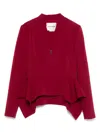 Roland Mouret Peplum Jacket In Red