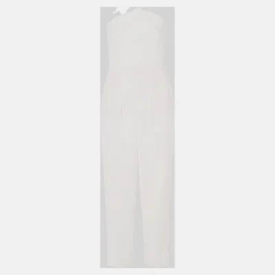 Pre-owned Roland Mouret Polyamide Jumpsuit 6 In White