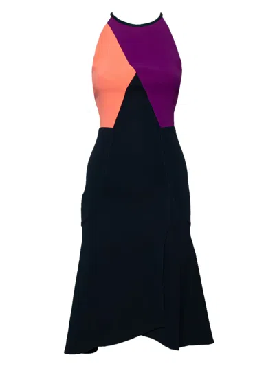 Pre-owned Roland Mouret  Colour-block Midi Dress