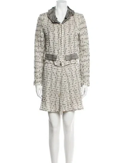 Pre-owned Roland Mouret Printed Skirt Set In Neutral