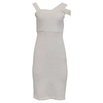 Roland Mouret Rouland Mouret Midi Dress In White Polyamide In Gray