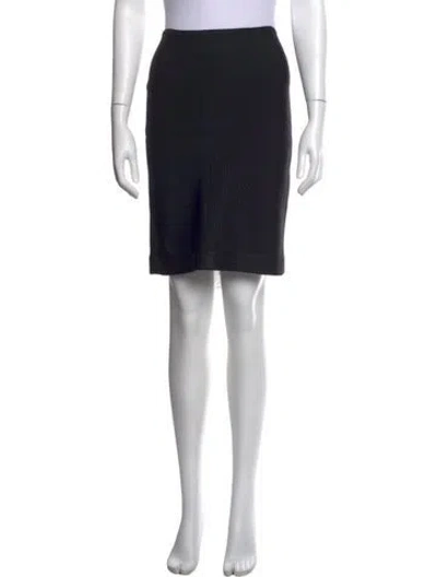 Pre-owned Roland Mouret Ruffle Embellishment Knee-length Skirt In Black