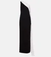 Roland Mouret Scarf-detail One-shoulder Gown In Black