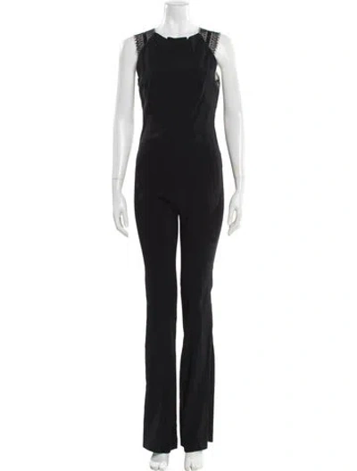 Pre-owned Roland Mouret Scoop Neck Jumpsuit In Black