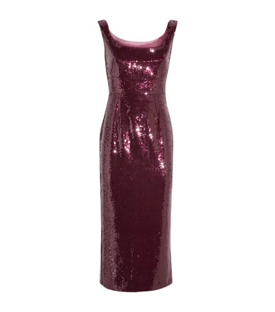 Roland Mouret Sequin-embellished Midi Dress