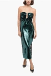 Roland Mouret Sequined Off-shoulder Midi Dress