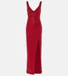 Roland Mouret Sequined Gown In Red