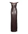 Roland Mouret Off-the-shoulder Sequin Midi Dress