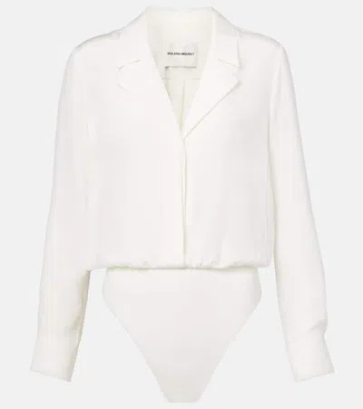 Roland Mouret Silk Bodysuit