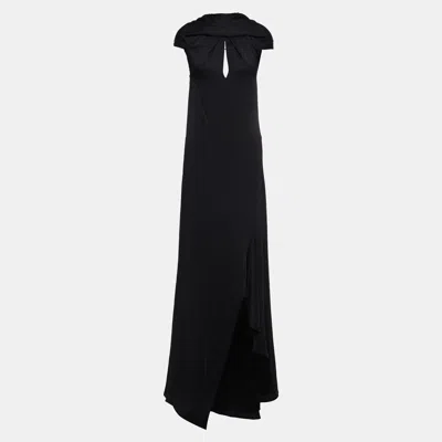 Pre-owned Roland Mouret Silk Gowns 10 In Black