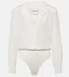 Roland Mouret Long-sleeve Bodysuit In White