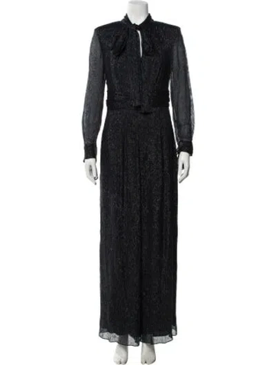 Pre-owned Roland Mouret Silk Tie Neck Jumpsuit