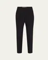Roland Mouret Skinny Crepe Cropped Trousers In Black