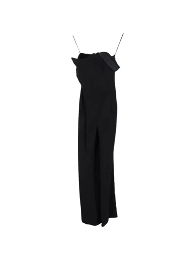Pre-owned Roland Mouret Sleeveless Wide-leg Jumpsuit In Black