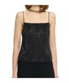 Roland Mouret Embellished Silk Chiffon Camisole In Black