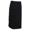 Roland Mouret Straight-cut Midi Skirt In Black Polyester In Black