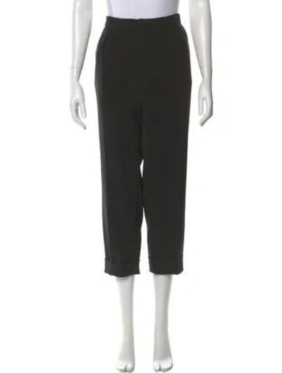 Pre-owned Roland Mouret Straight Leg Pants In Black
