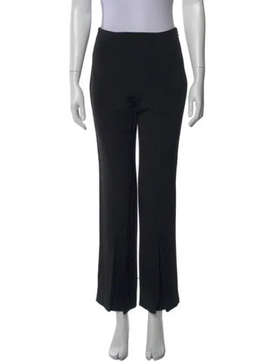 Pre-owned Roland Mouret Straight Leg Pants In Black