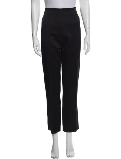 Pre-owned Roland Mouret Straight Leg Pants In Black