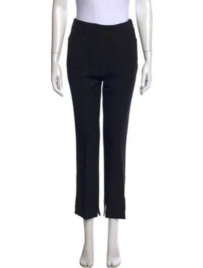 Pre-owned Roland Mouret Straight Leg Pants In Black