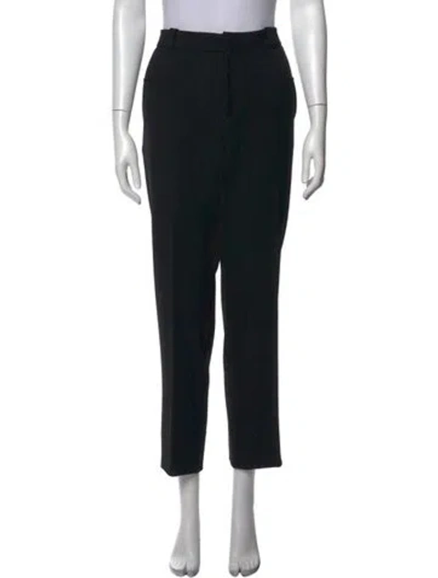 Pre-owned Roland Mouret Straight Leg Pants In Black