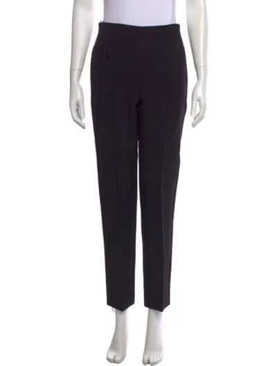 Pre-owned Roland Mouret Straight Leg Pants In Black