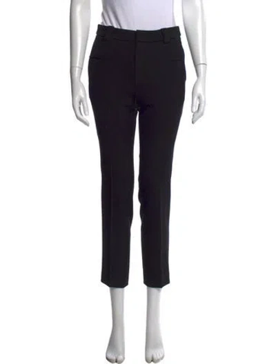 Pre-owned Roland Mouret Straight Leg Pants In Black