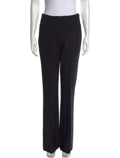 Pre-owned Roland Mouret Straight Leg Pants In Black