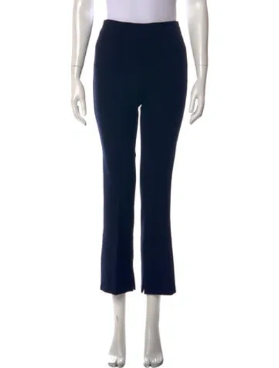 Pre-owned Roland Mouret Straight Leg Pants In Blue