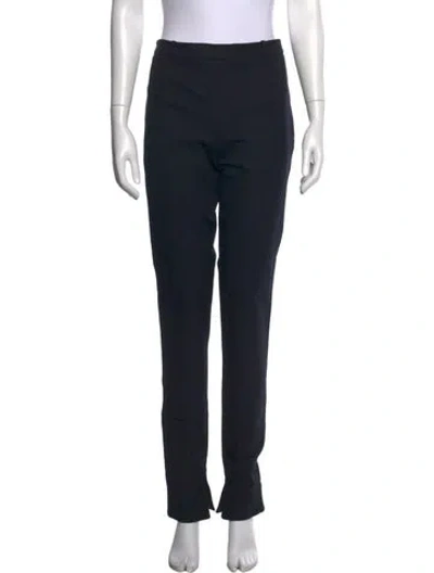 Pre-owned Roland Mouret Straight Leg Pants In Blue