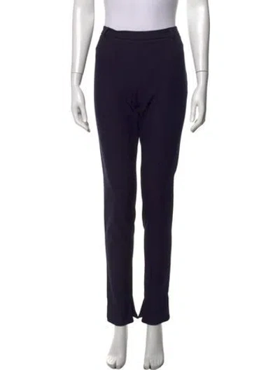 Pre-owned Roland Mouret Straight Leg Pants In Blue