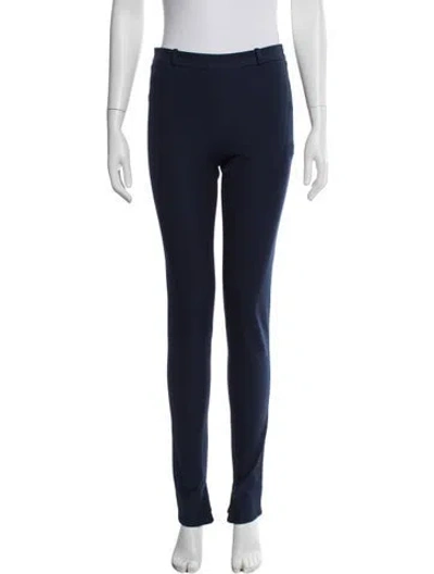 Pre-owned Roland Mouret Straight Leg Pants In Blue