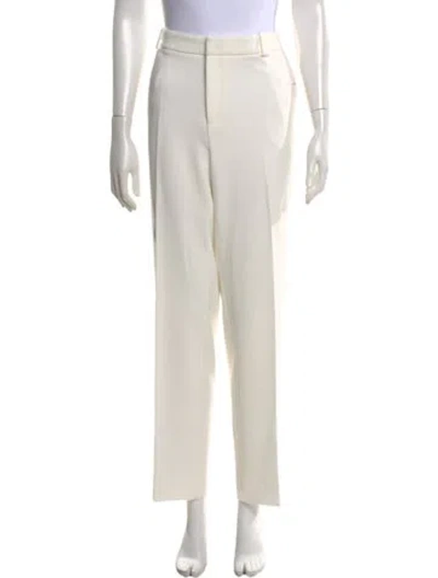 Pre-owned Roland Mouret Straight Leg Pants In Neutral