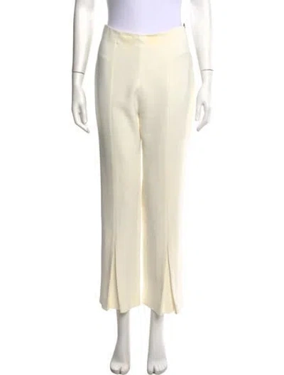 Pre-owned Roland Mouret Straight Leg Pants In Neutrals