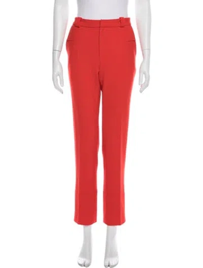 Pre-owned Roland Mouret Straight Leg Pants In Orange
