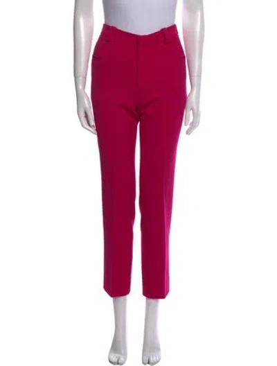 Pre-owned Roland Mouret Straight Leg Pants In Pink