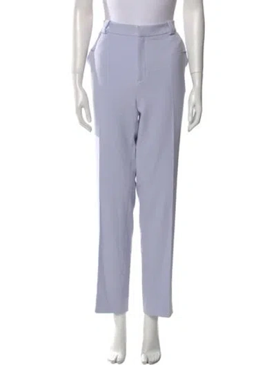 Pre-owned Roland Mouret Straight Leg Pants In Purple