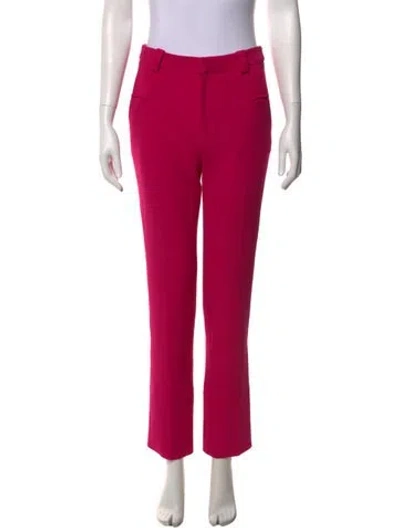 Pre-owned Roland Mouret Straight Leg Pants In Purple