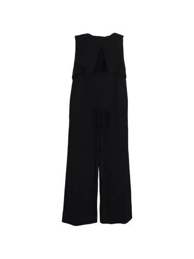 Pre-owned Roland Mouret Strapless Jumpsuit In Black