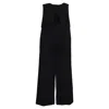 Roland Mouret Strapless Jumpsuit In Black Wool In Black