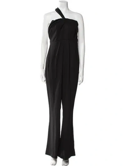 Pre-owned Roland Mouret Strapless Jumpsuit W/ Tags In Black