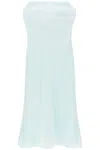 ROLAND MOURET STRAPLESS MIDI DRESS WITHOUT