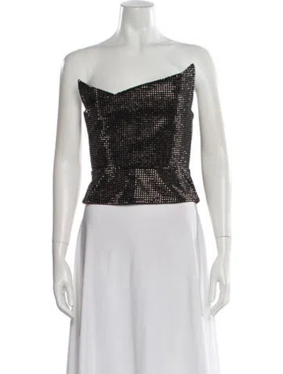 Pre-owned Roland Mouret Strapless Top In White