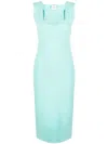 Roland Mouret Sweetheart-neck Midi Dress In Blue