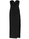 Roland Mouret Strapless Taffeta Gown In Schwarz