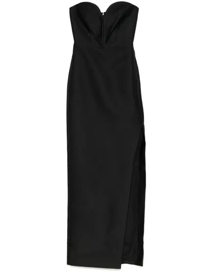 ROLAND MOURET SWEETHEART-NECK TAFFETA GOWN